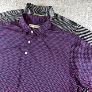 Donald Ross Athletic Golf Polo Bundle Lot Gray Pink Blue XL Stretch Clean Short